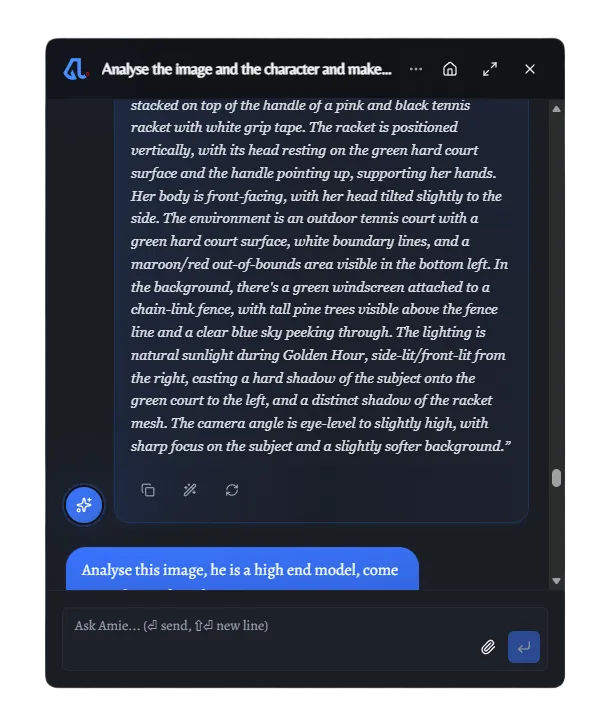 Amie: Intelligent Co-pilot Interface